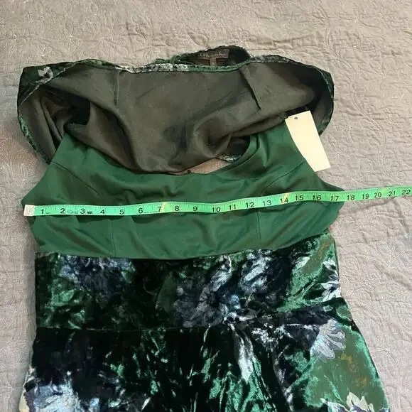 Eva Franco Green Velvet Parlor Rose Velvet
Sleeveless High Low Brie Dress 6 - Picture 7 of 10